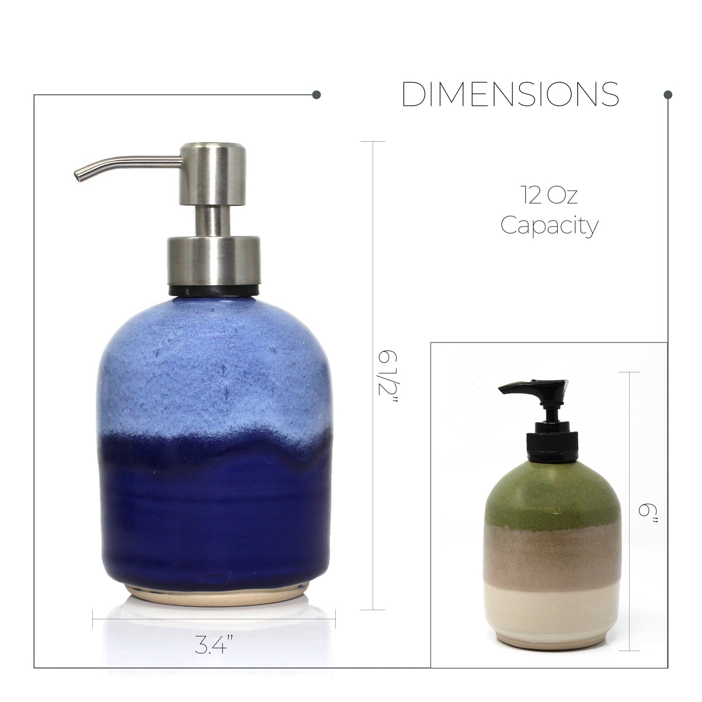 Stoneware Soap Dispenser, Soap Dispenser With Pump, Handmade Soap Dispenser, Ceramic Soap Dispenser, Bathroom Decor
