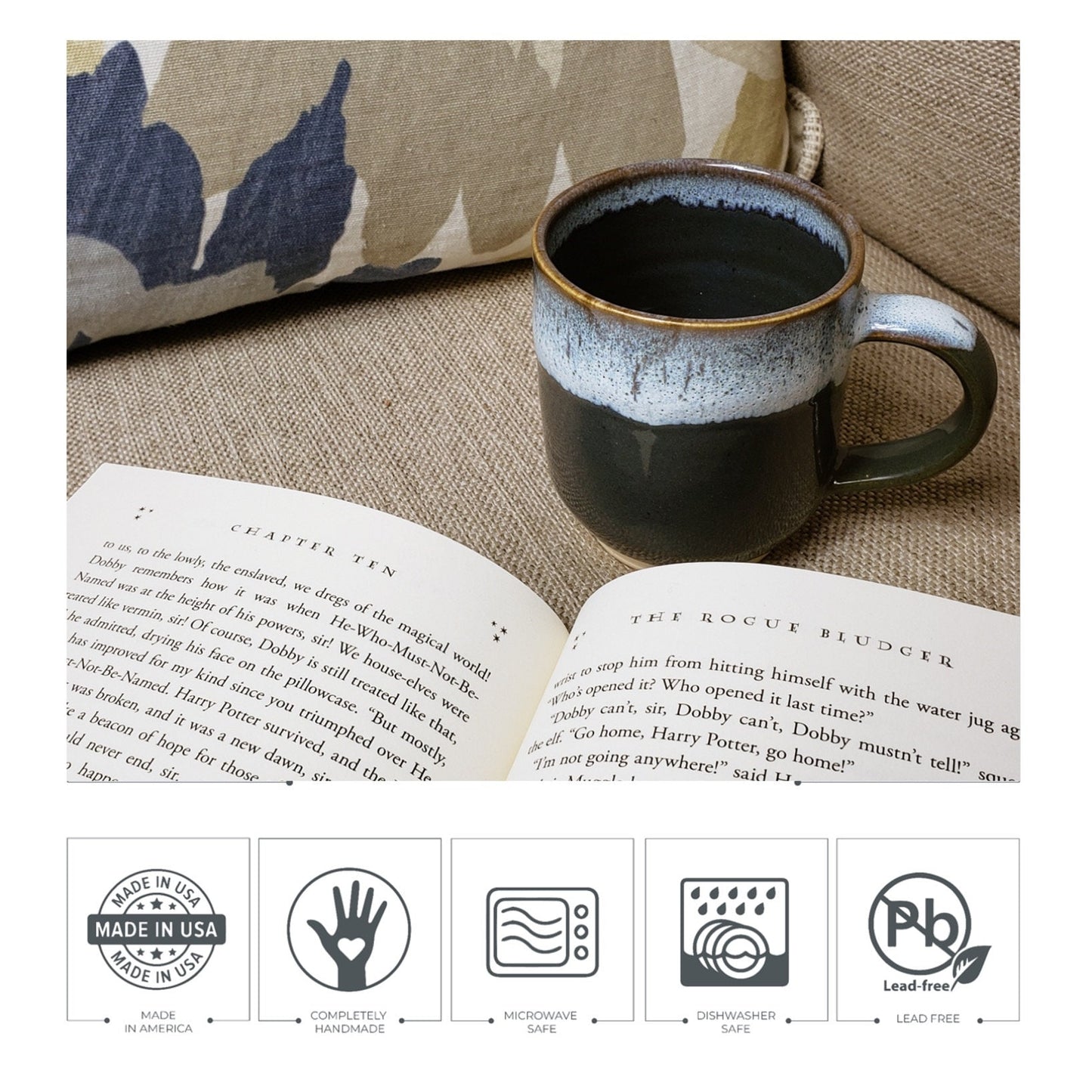 Dripped Black Stoneware Mug With Handle, Stoneware Coffee Mug, Pottery Mug Handmade, Handmade Pottery Mug.Modern Mug, Stoneware Tea Mug