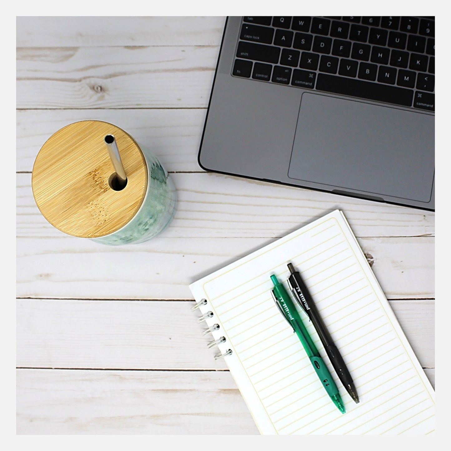 Constellations Handmade Ceramic Tumbler with Lid, , Stoneware Tumbler Set with Bamboo Engraved Lid, Eco friendly Tumbler, Ecofriendly Gift.