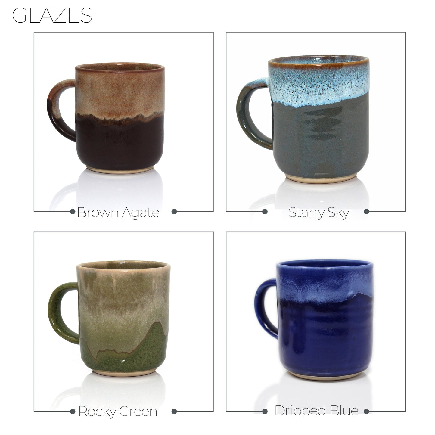 Stoneware Mug With Handle, Stoneware Coffee Mug, Pottery Mug Handmade ,  Blue Mug Speckled, Handmade Pottery Mug.